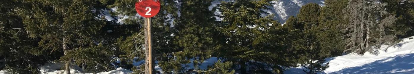 panneau pistes de ski